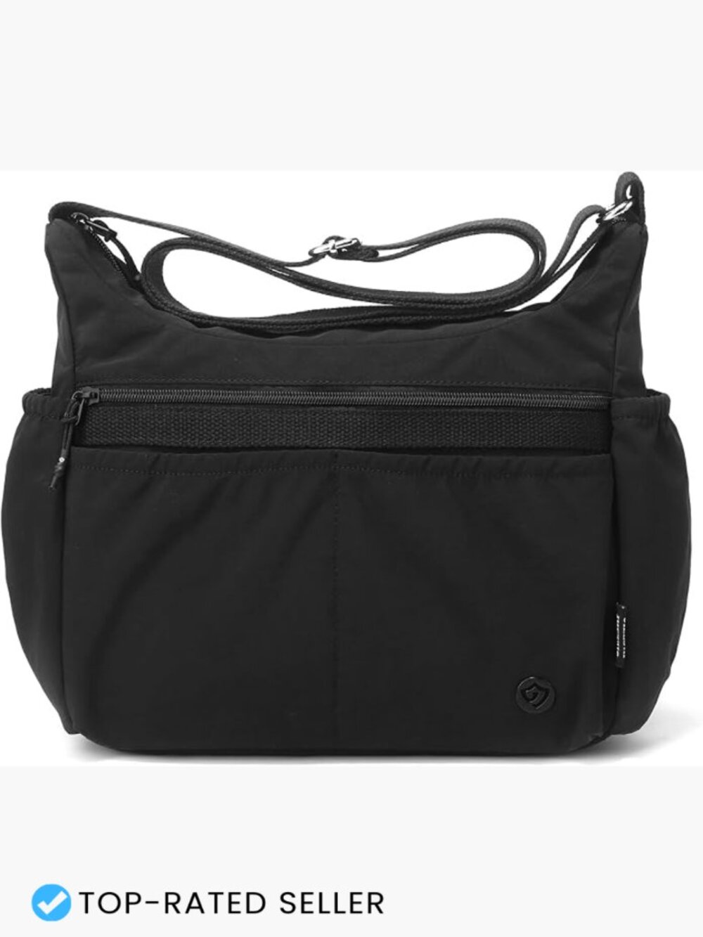Nylon Crossbody Bag Lightweight Shoulder Purse Utility Satchel Adjustable Strap